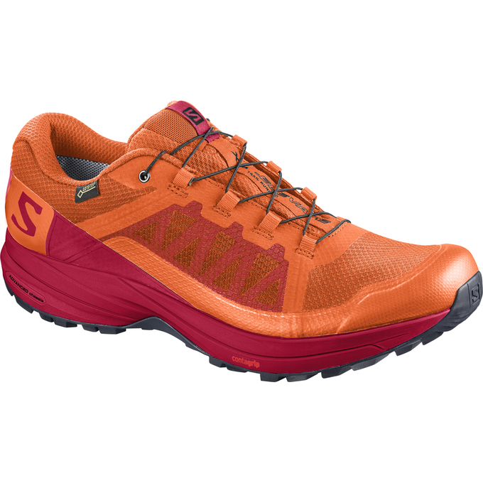 Chaussures De Trail Running Salomon Homme Rouge / Orange - Salomon XA ELEVATE GTX® - France (6854-DK